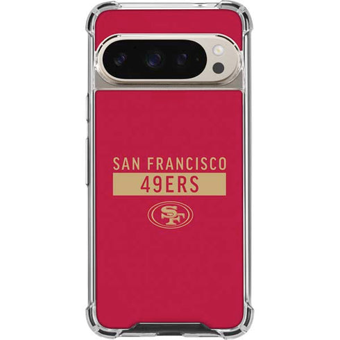 NFL San Francisco 49ers Red Performance Series Pixel 9/9 Pro Clear Case